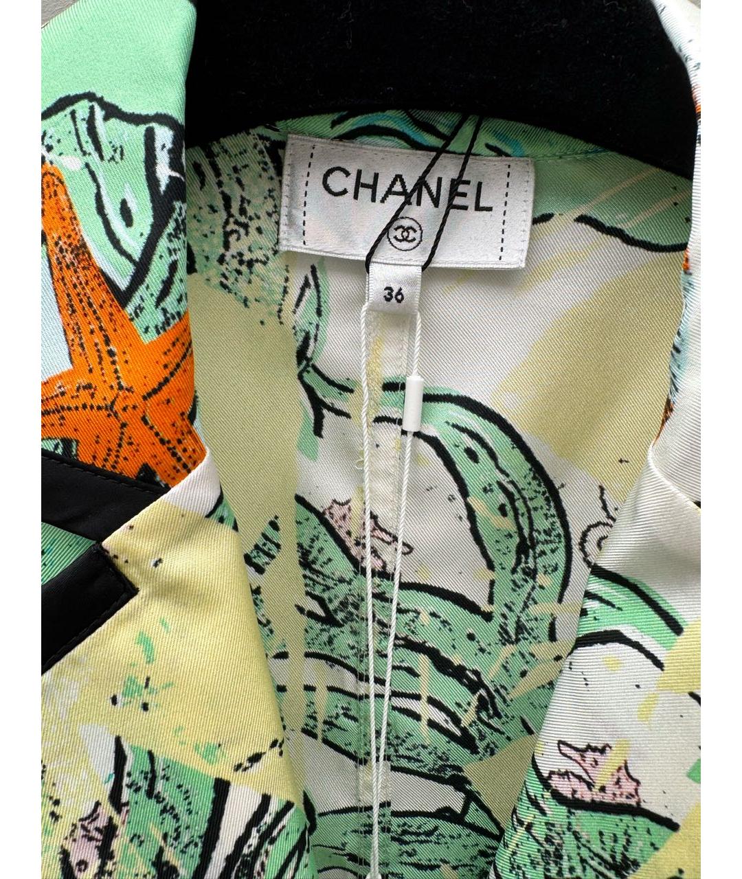 CHANEL Мульти шелковая рубашка, фото 4
