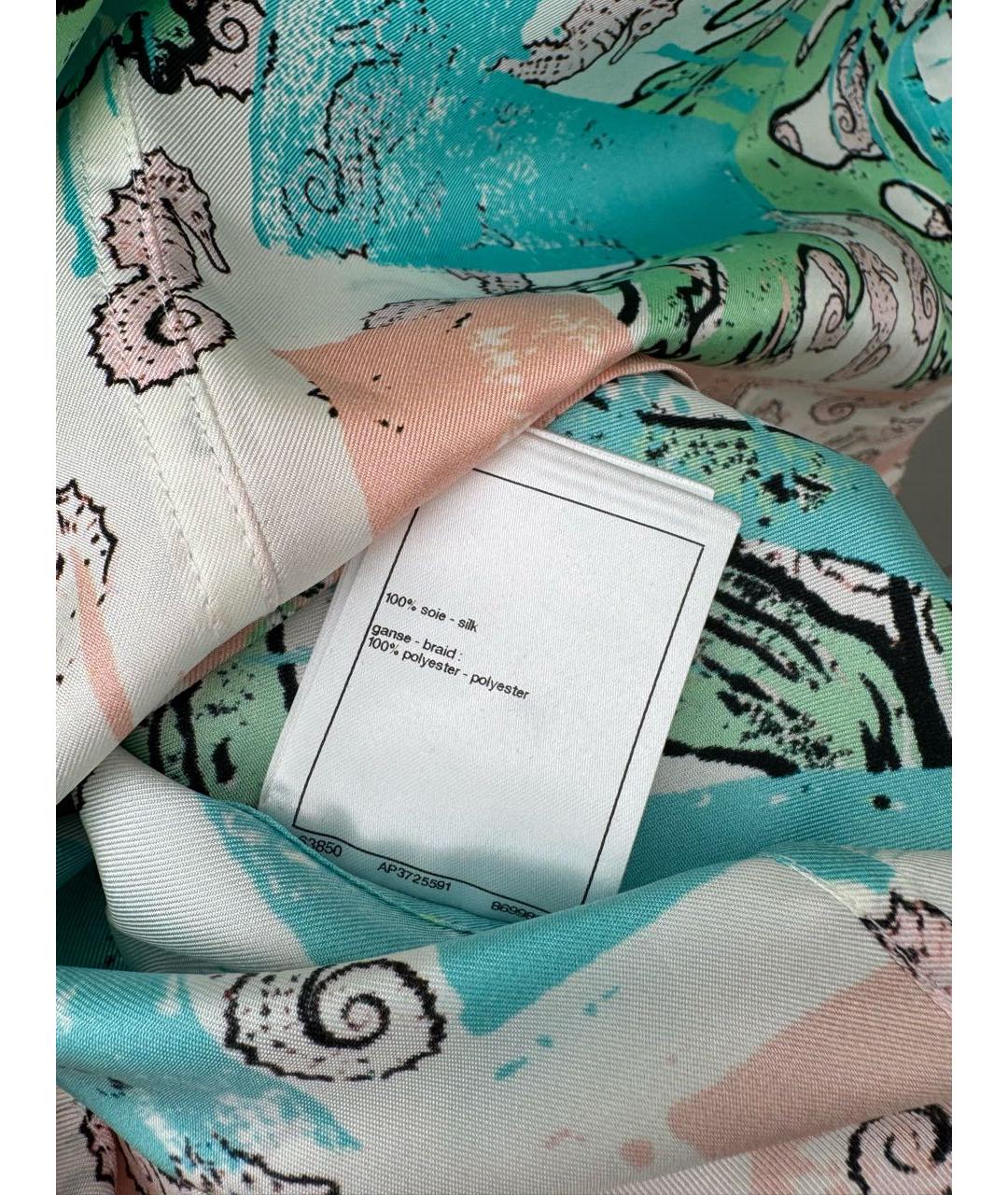 CHANEL Мульти шелковая рубашка, фото 7