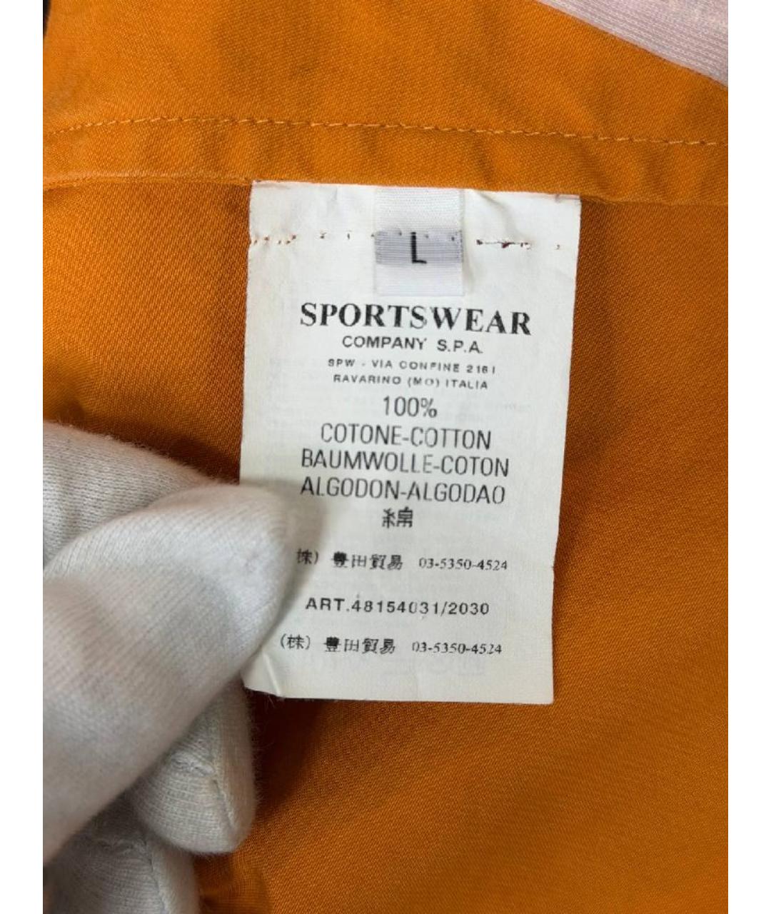 STONE ISLAND Оранжевая хлопковая куртка, фото 6