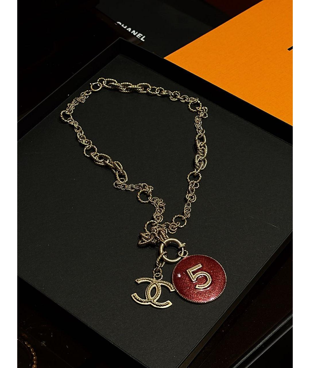 CHANEL Золотое колье, фото 3