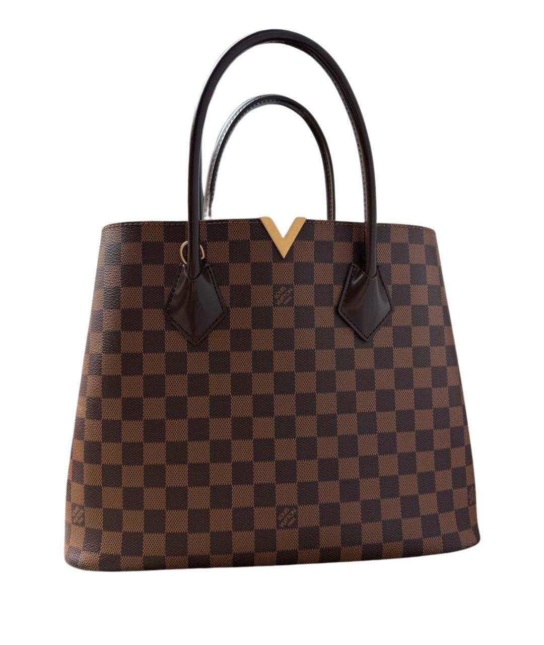 LOUIS VUITTON Коричневая сумка тоут из канвы, фото 1