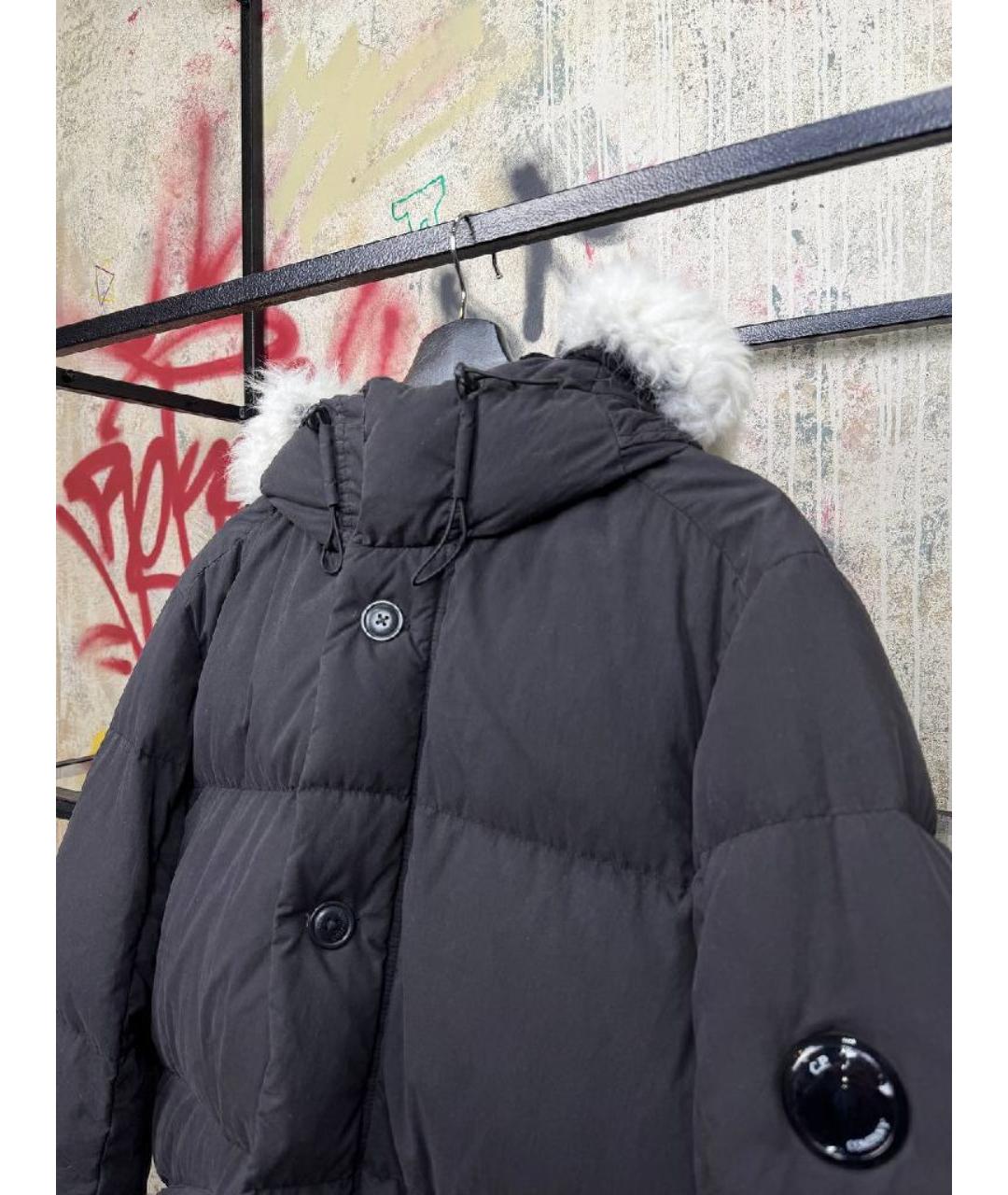CP COMPANY Черная хлопковая парка, фото 3