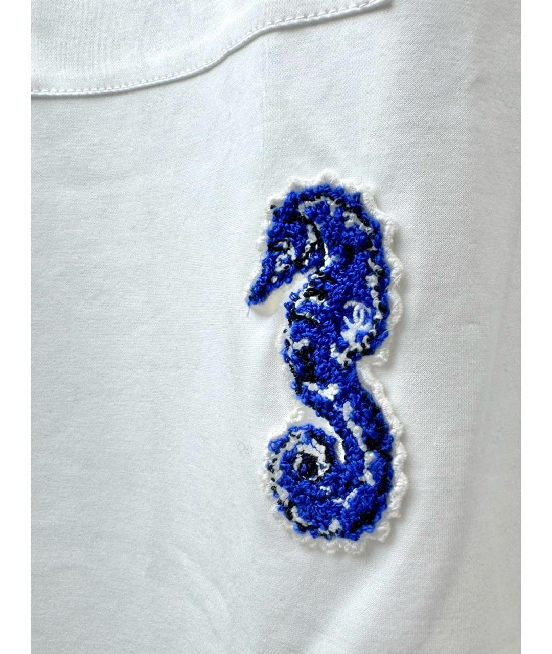 CHANEL Белая хлопковая футболка, фото 4