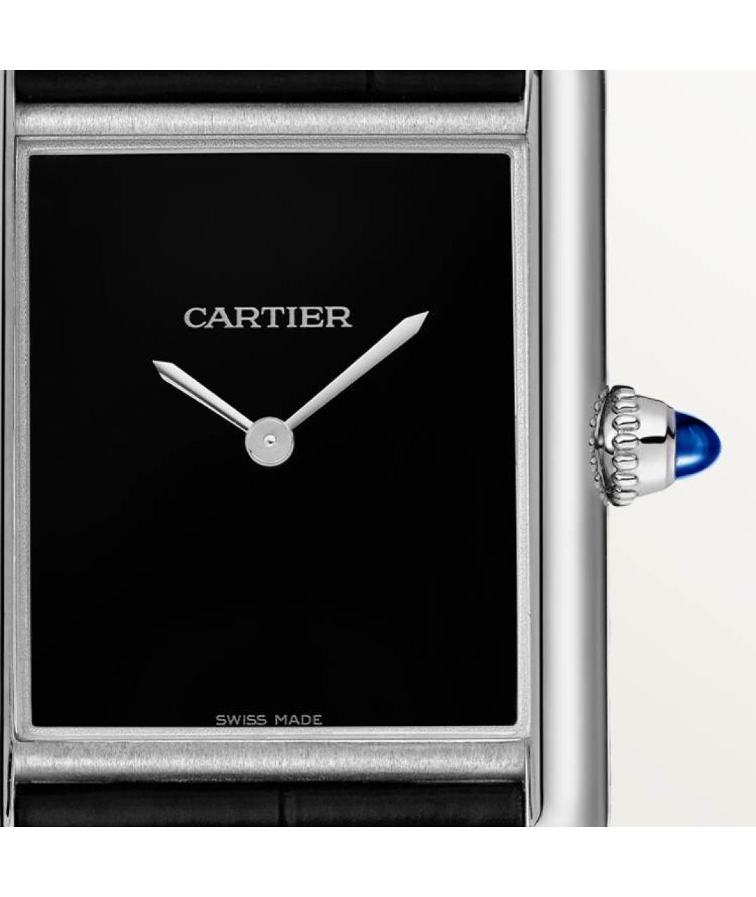 CARTIER Черные часы, фото 2