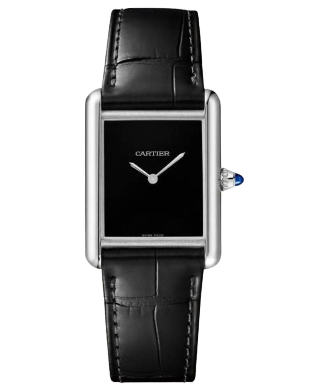 CARTIER Черные часы, фото 1