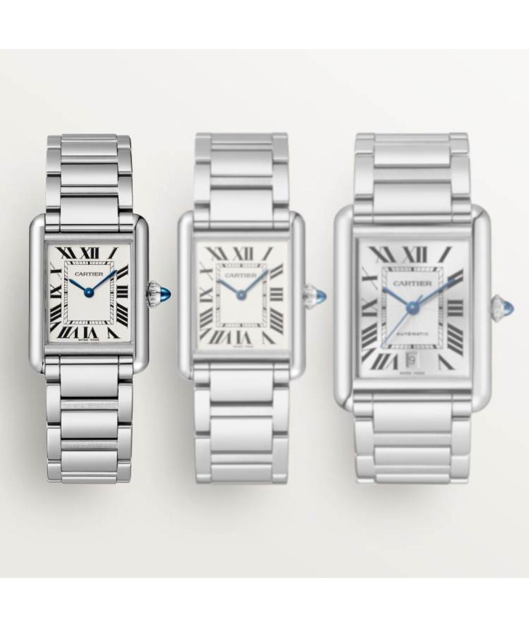 CARTIER Серебряные часы, фото 2