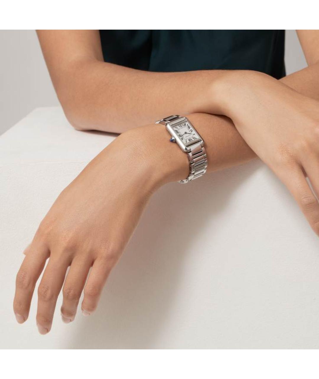 CARTIER Серебряные часы, фото 3