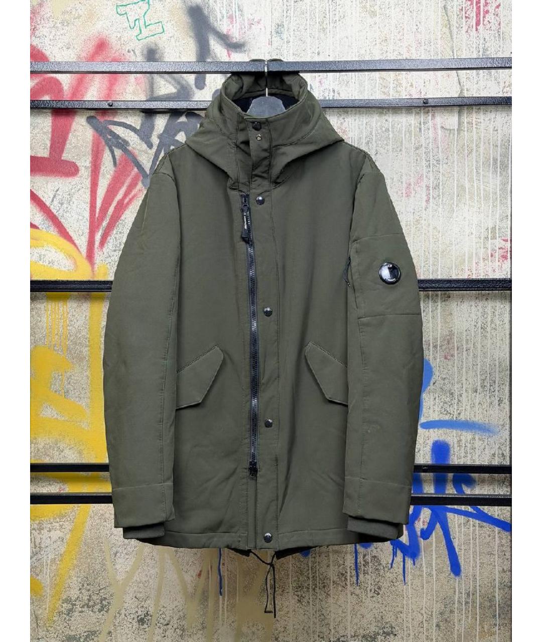 CP COMPANY Хаки полиэстеровая парка, фото 6