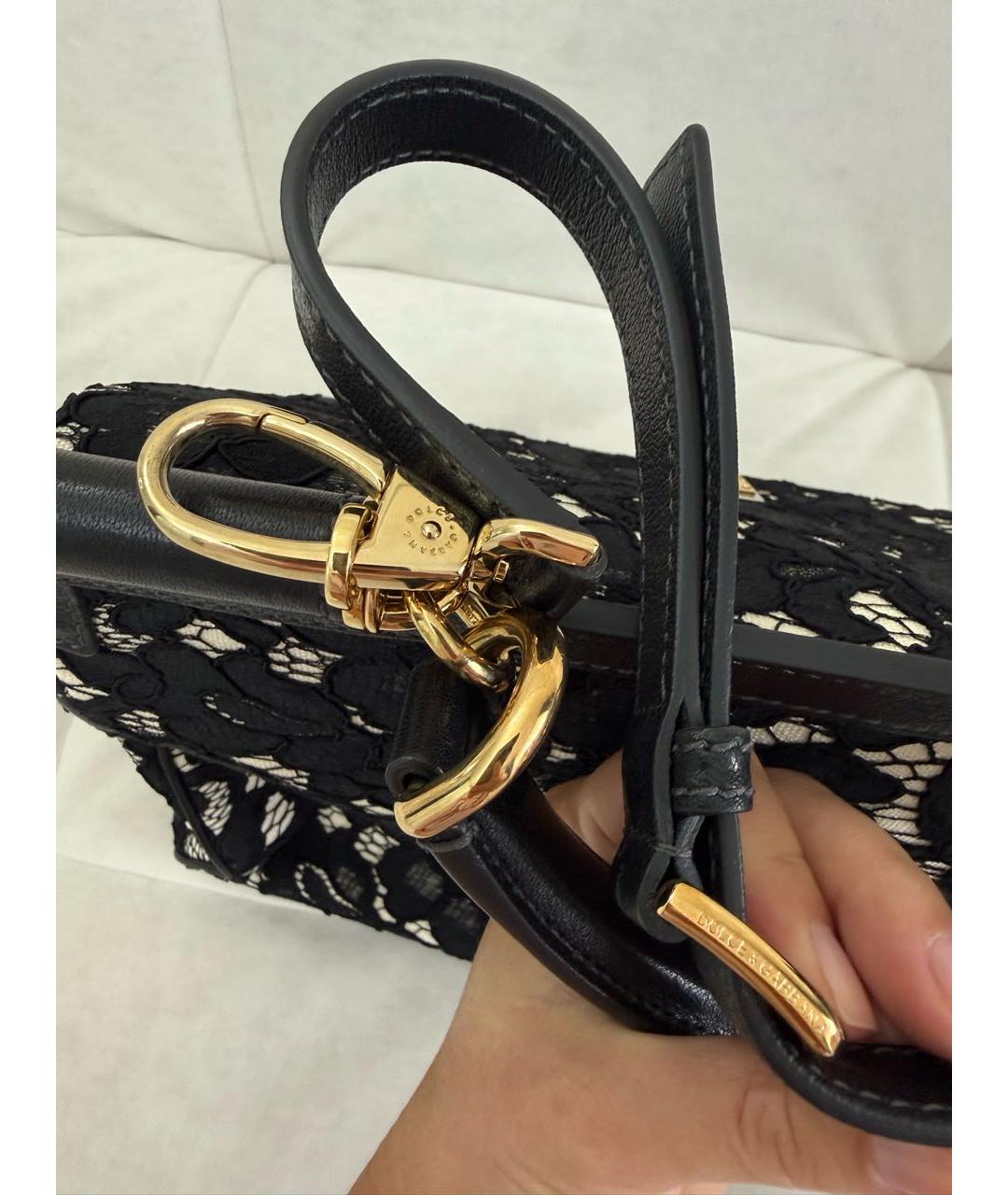 DOLCE&GABBANA Черная сумка с короткими ручками, фото 4