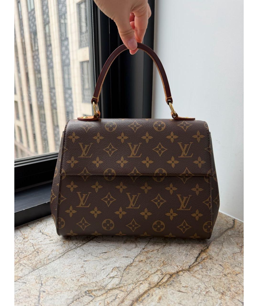 LOUIS VUITTON Коричневая сумка через плечо из канвы, фото 9