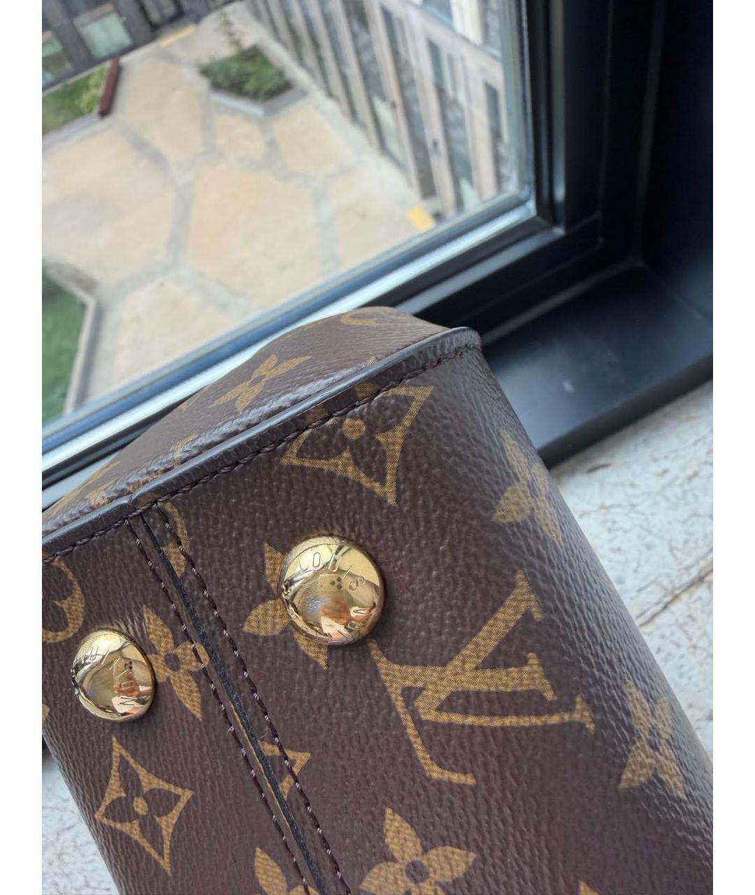 LOUIS VUITTON Коричневая сумка через плечо из канвы, фото 6
