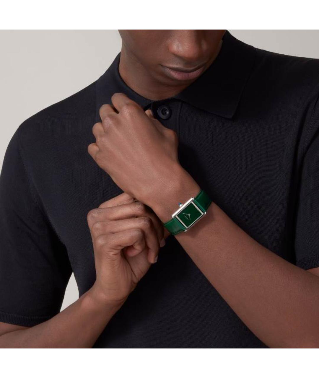 CARTIER Зеленые часы, фото 4