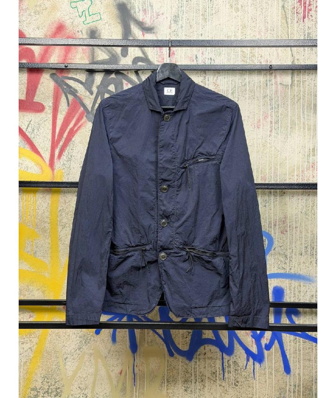 CP COMPANY Темно-синяя полиамидовая куртка, фото 6