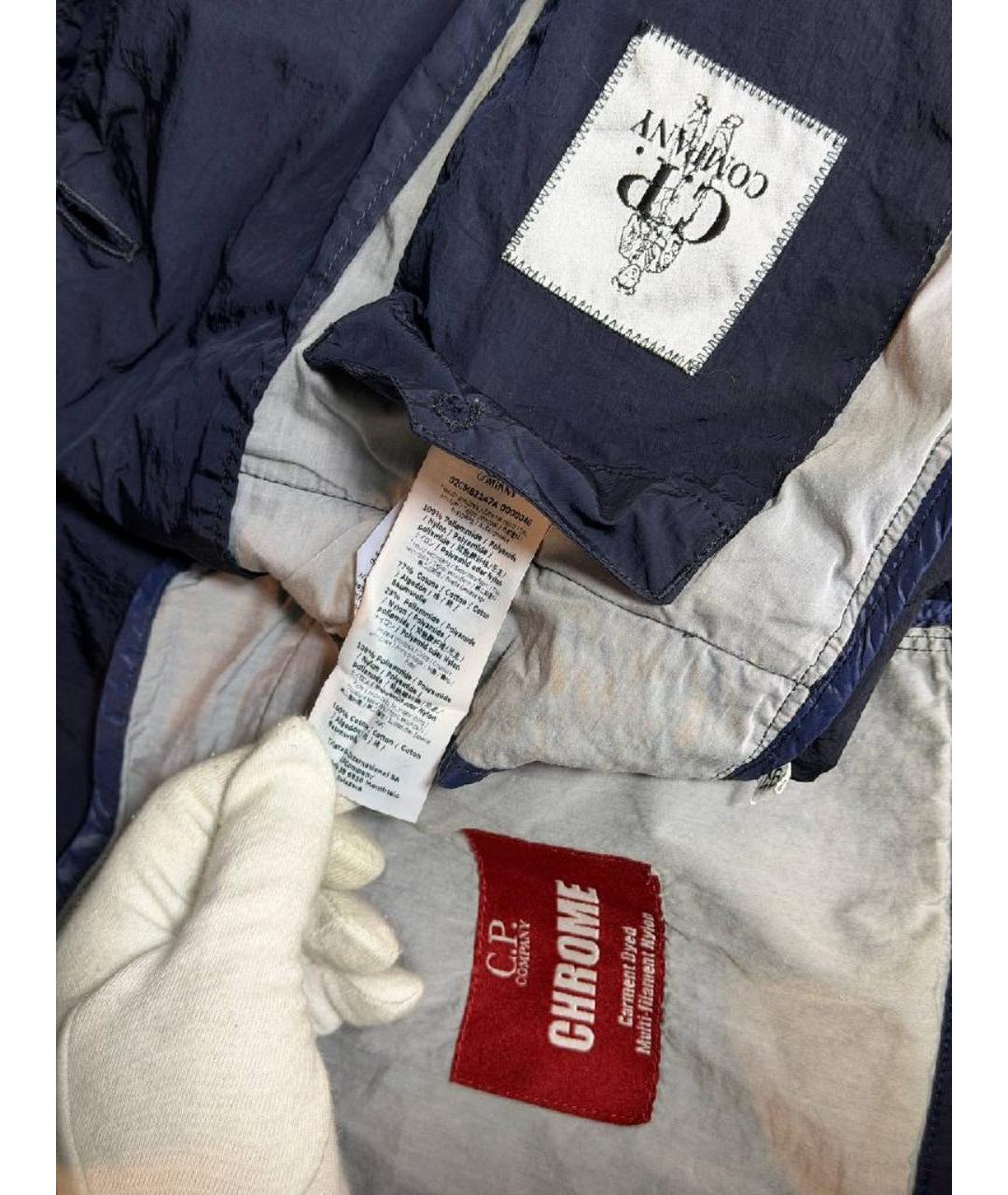 CP COMPANY Темно-синяя полиамидовая куртка, фото 5