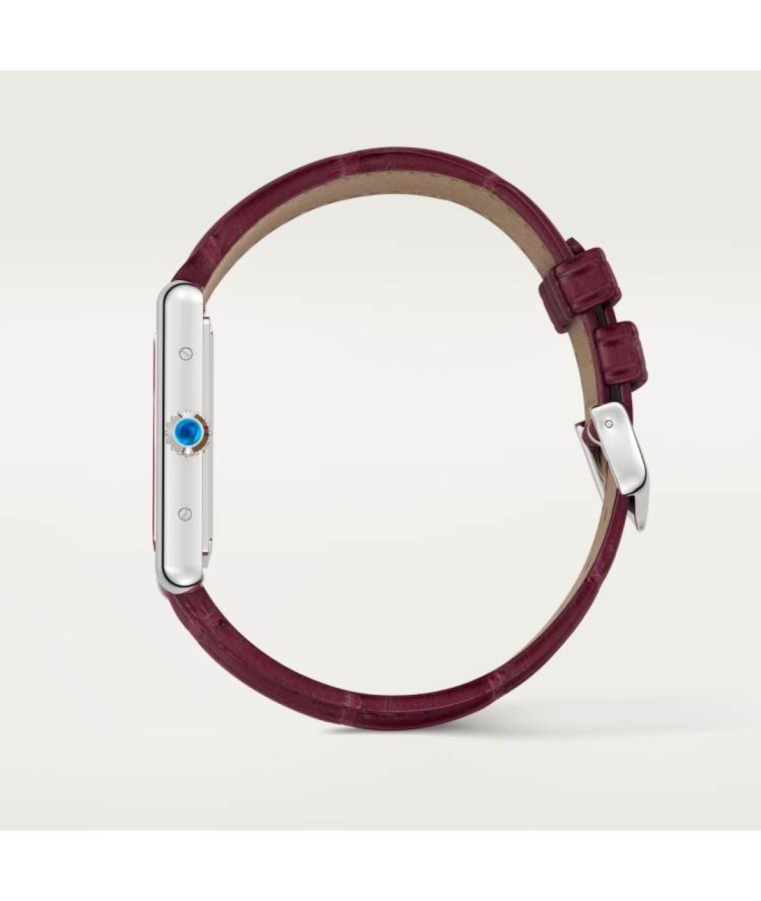 CARTIER Бордовые часы, фото 5