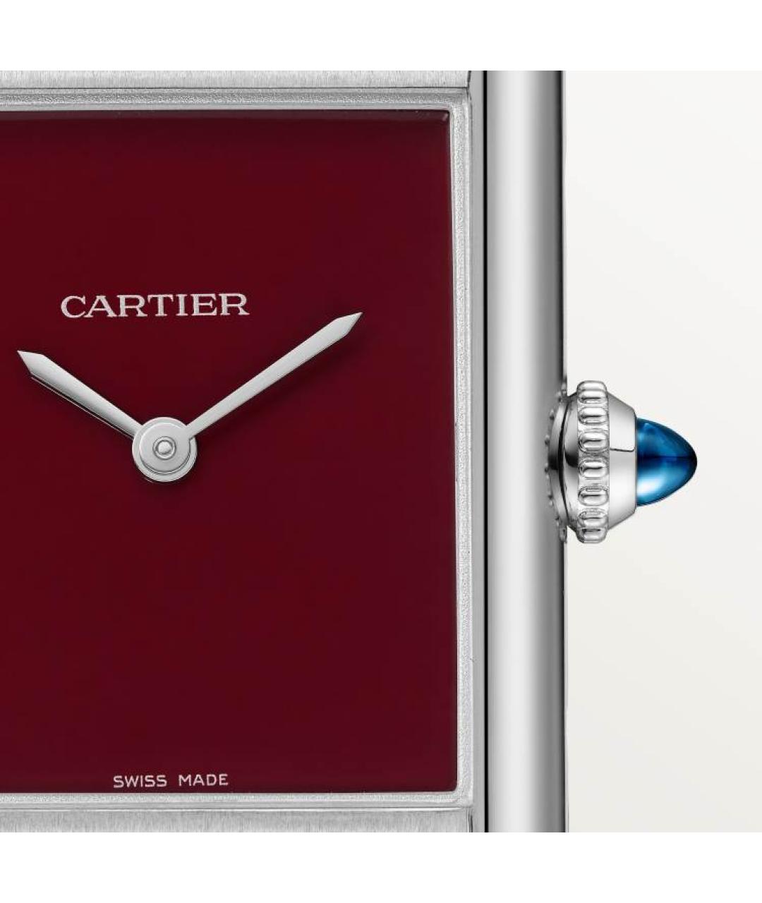 CARTIER Бордовые часы, фото 2