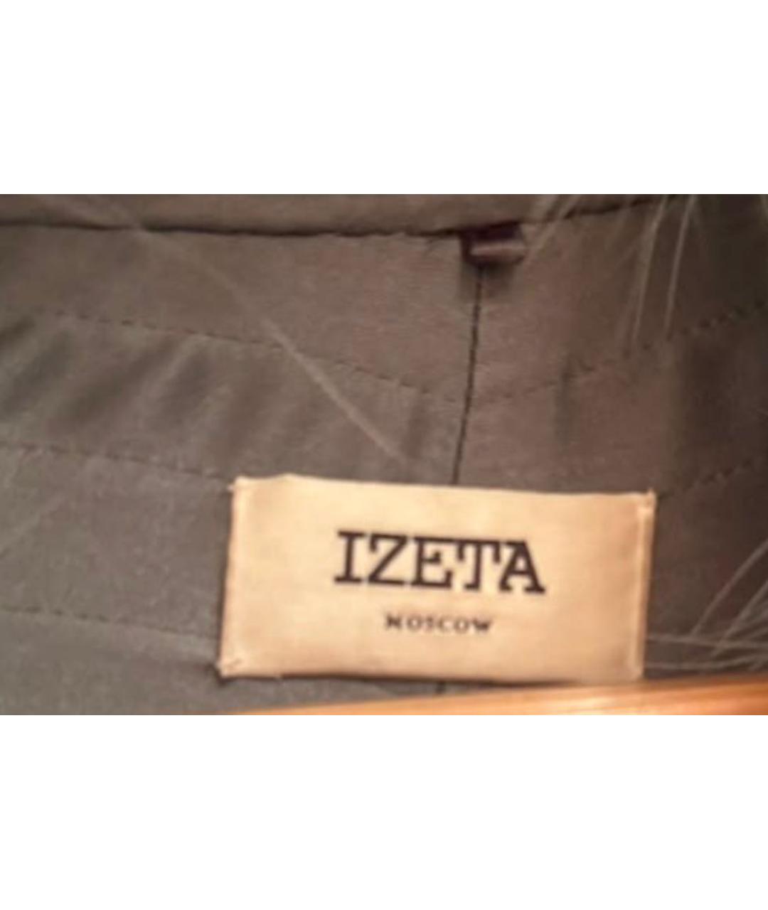 IZETA Зеленая меховая шуба, фото 4