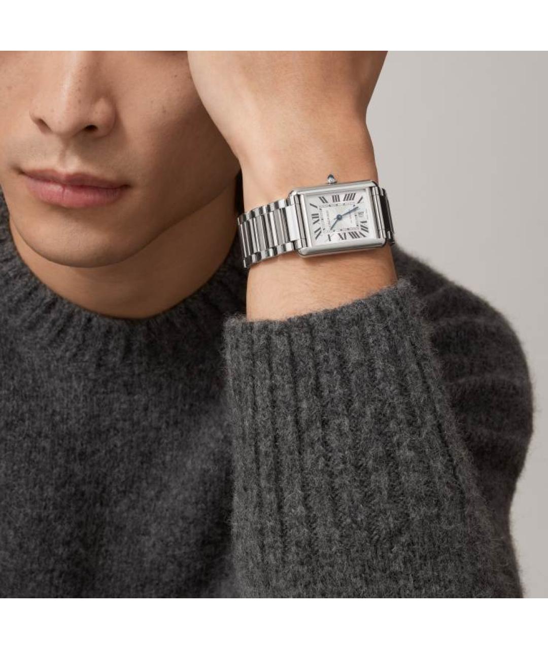 CARTIER Серебряные часы, фото 4