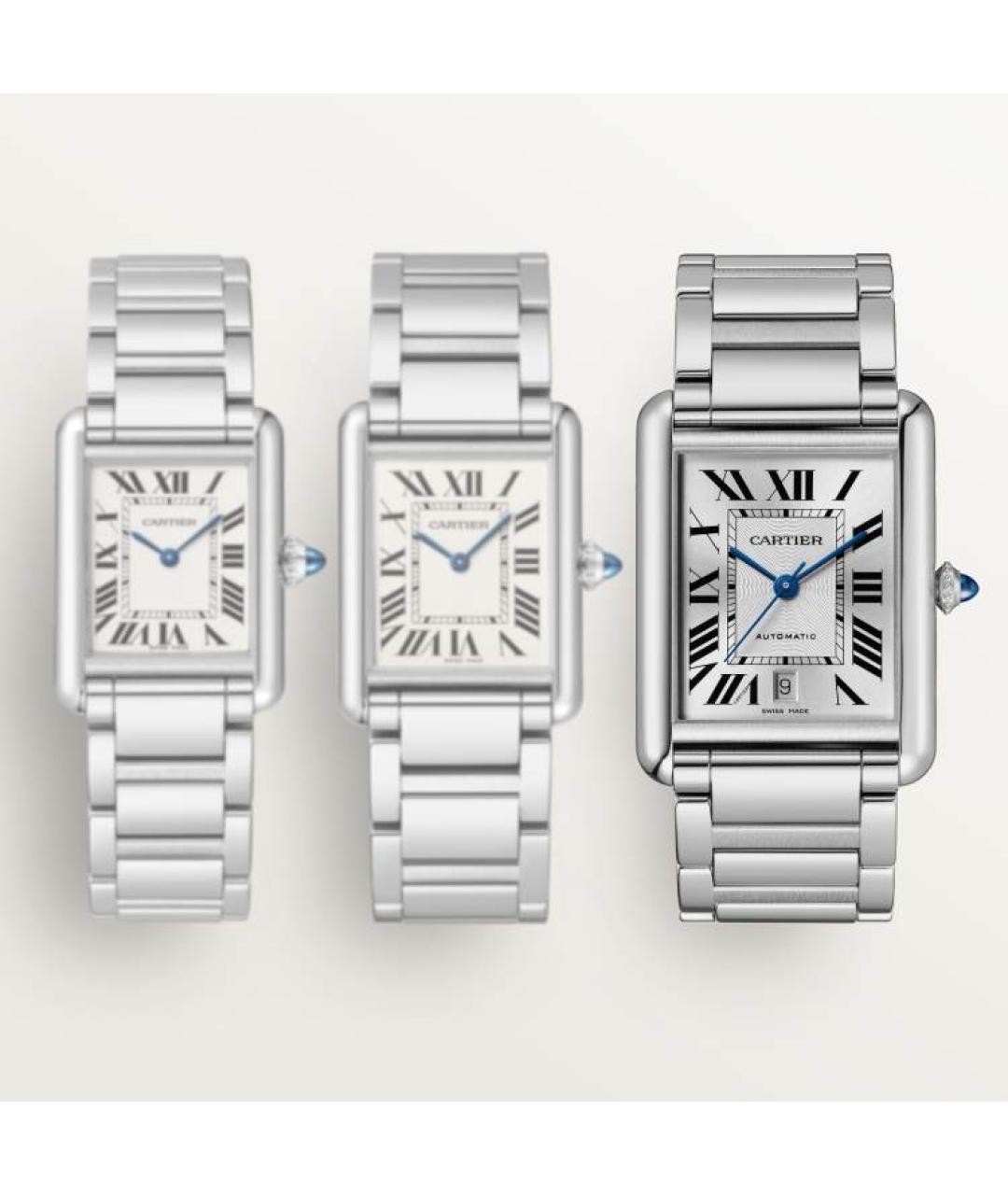 CARTIER Серебряные часы, фото 2