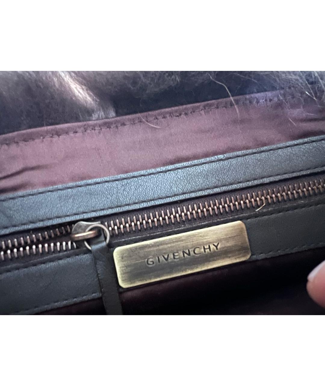 GIVENCHY Коричневая меховая сумка через плечо, фото 4