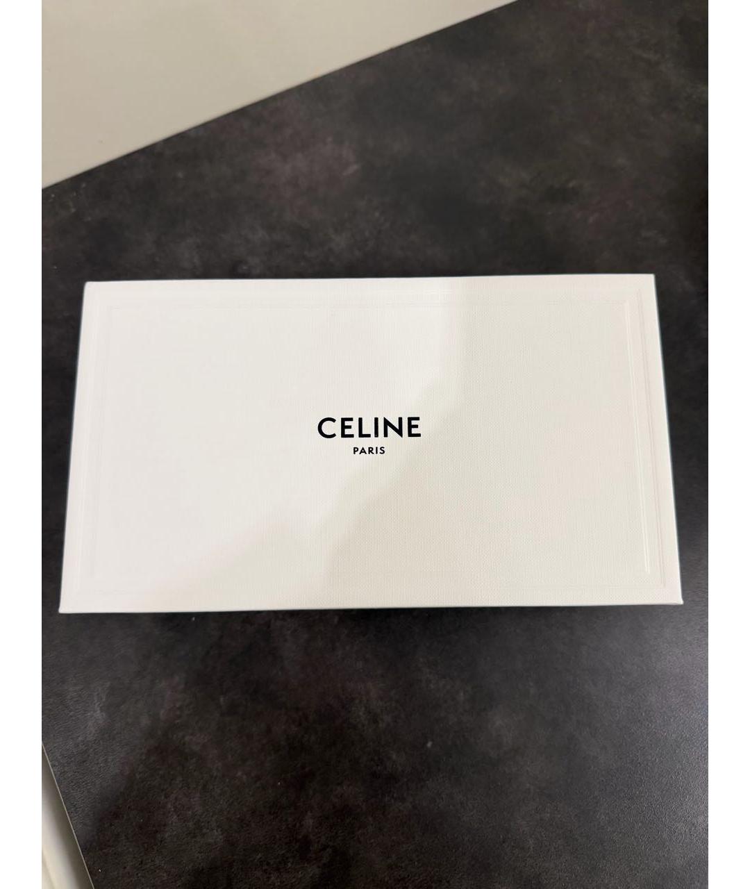 CELINE Антрацитовые металлические солнцезащитные очки, фото 4
