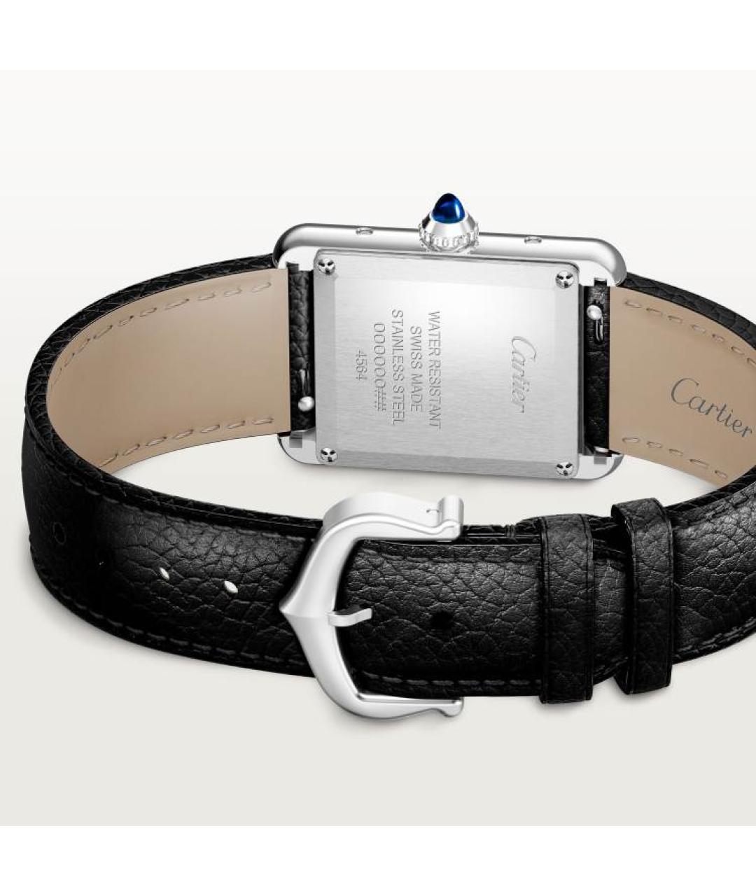 CARTIER Черные часы, фото 2