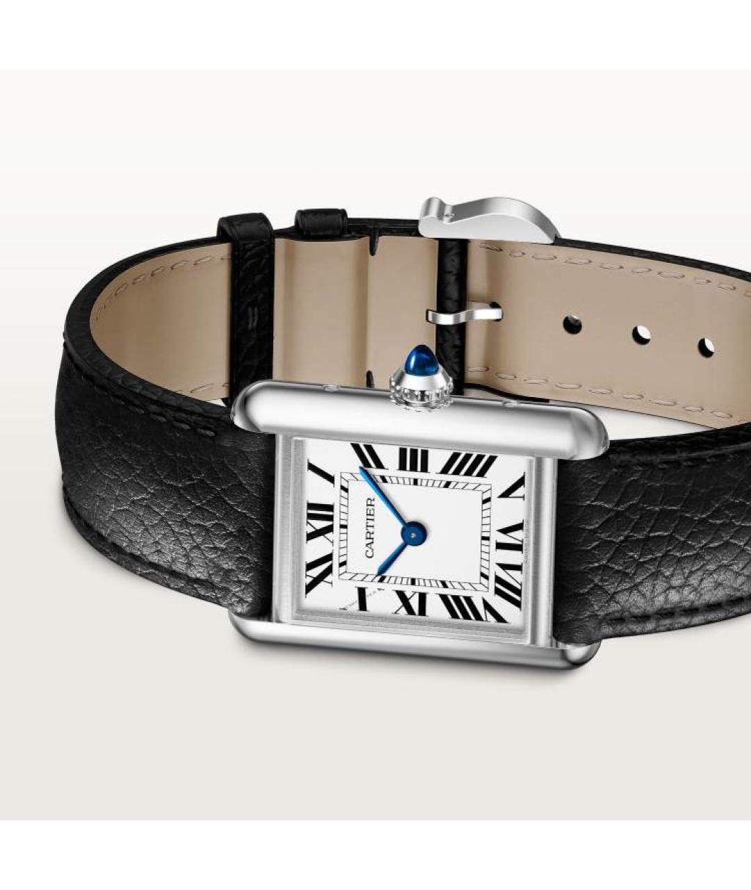 CARTIER Черные часы, фото 4