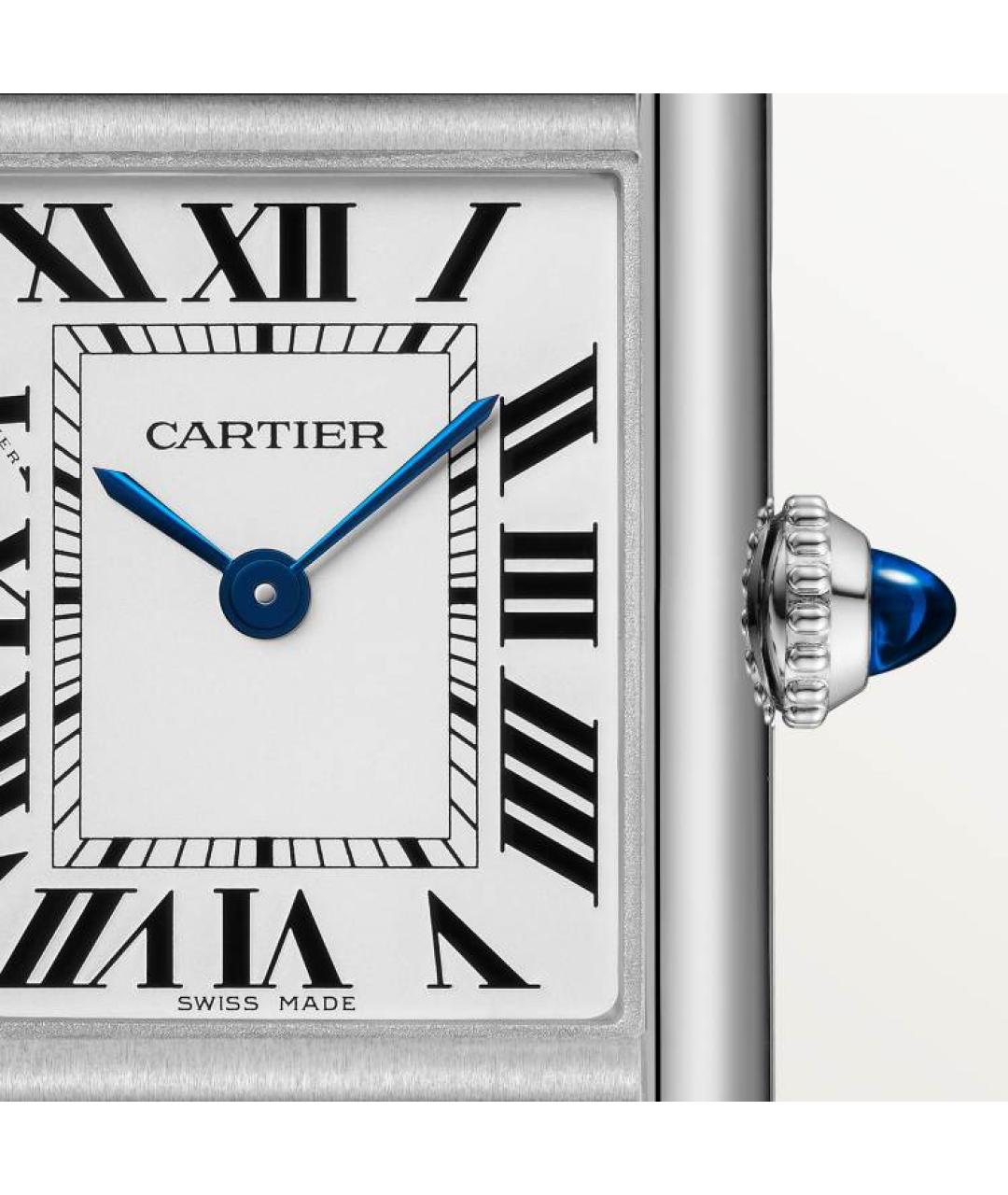 CARTIER Черные часы, фото 5