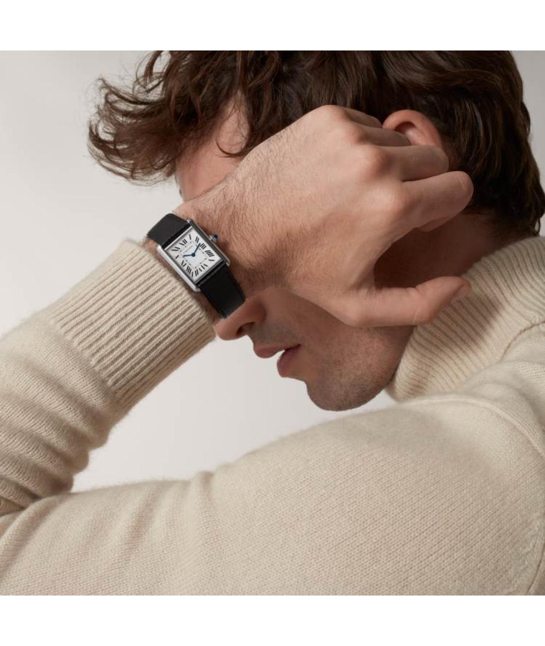 CARTIER Черные часы, фото 2