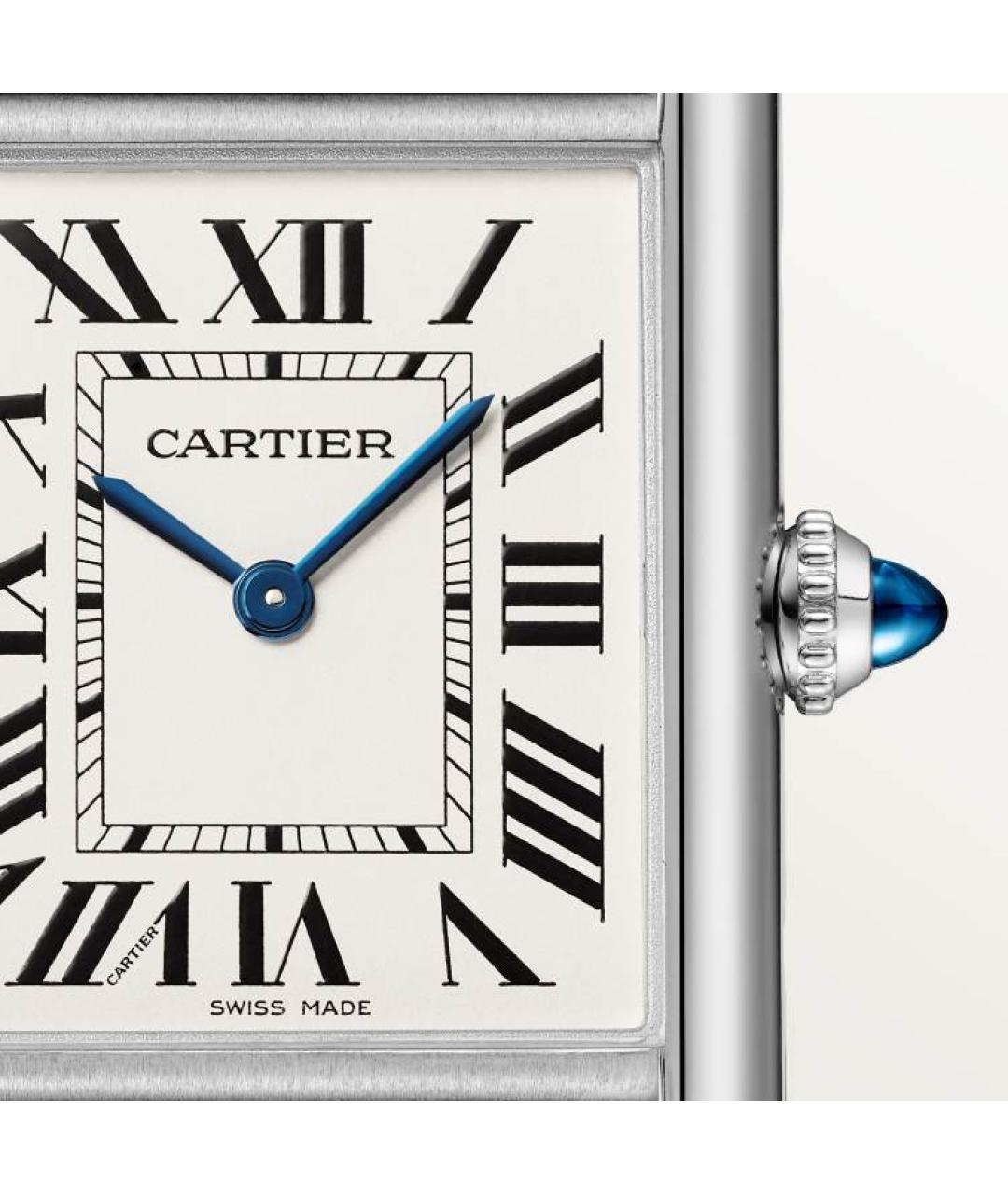 CARTIER Черные часы, фото 4