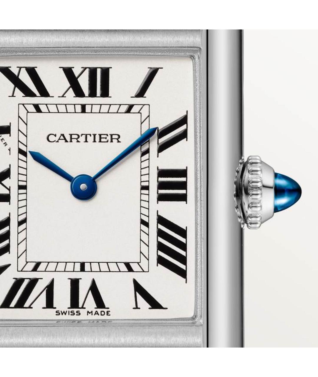 CARTIER Черные часы, фото 2