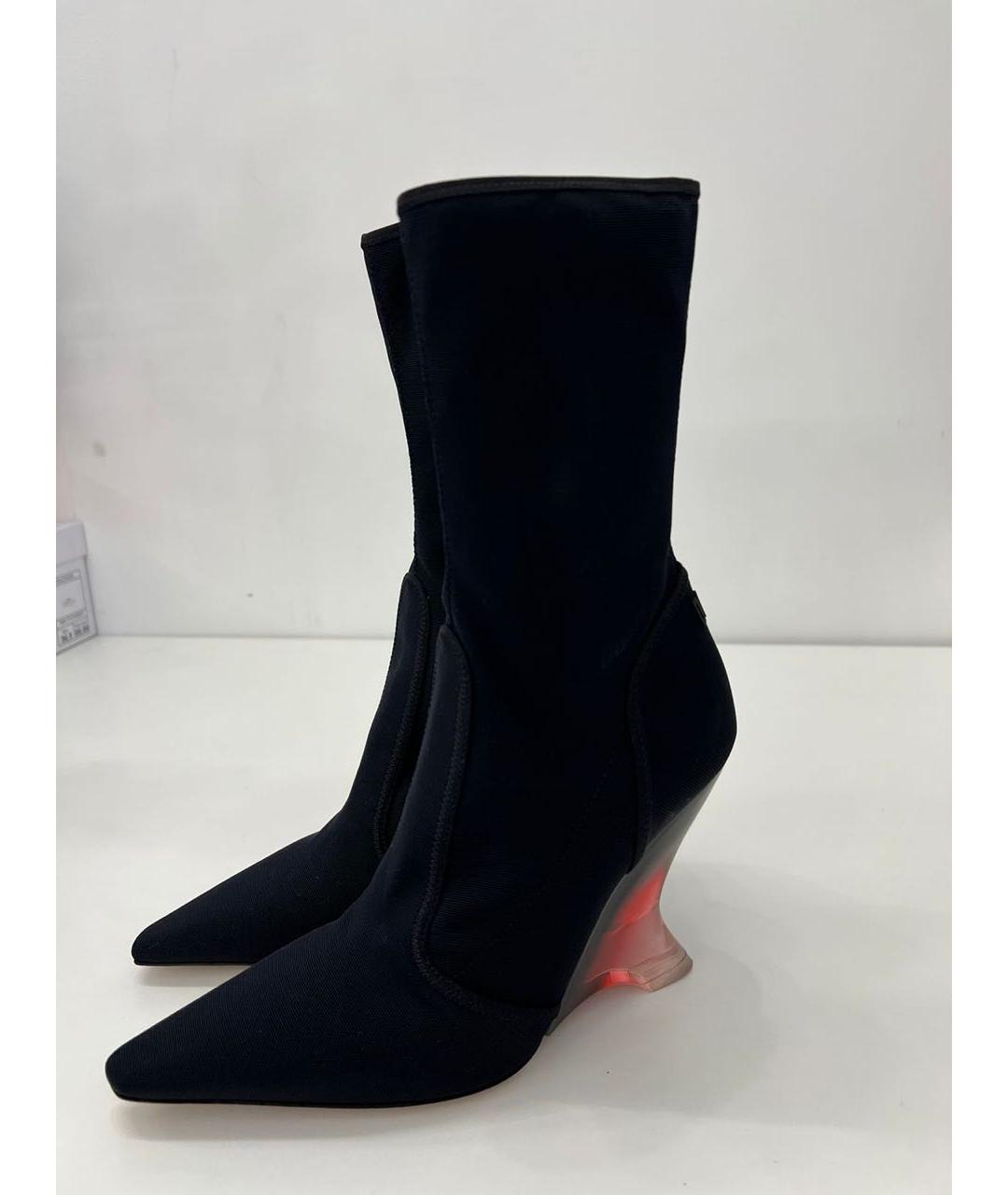 CHRISTIAN DIOR Черные полусапоги, фото 2