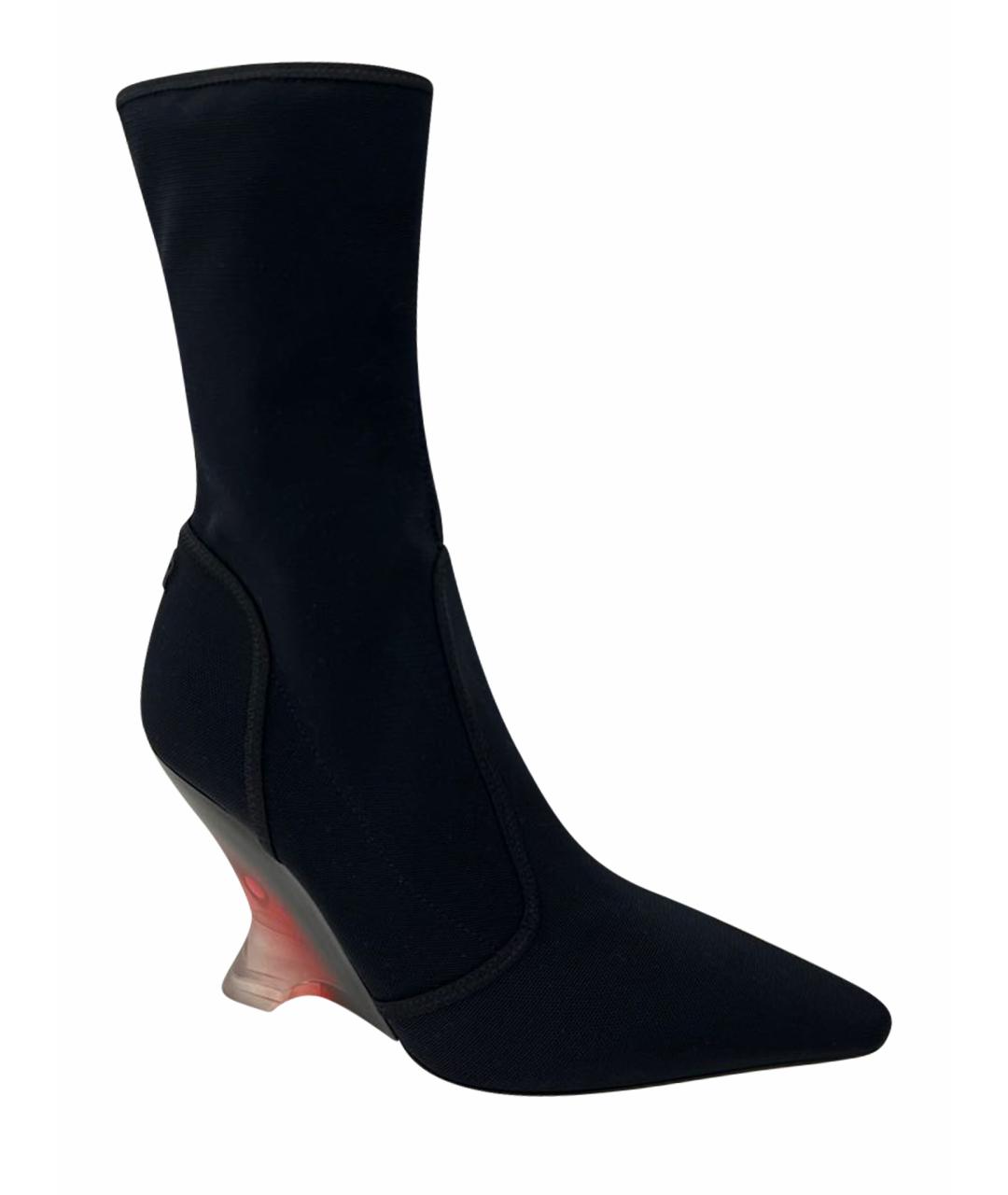 CHRISTIAN DIOR Черные полусапоги, фото 8
