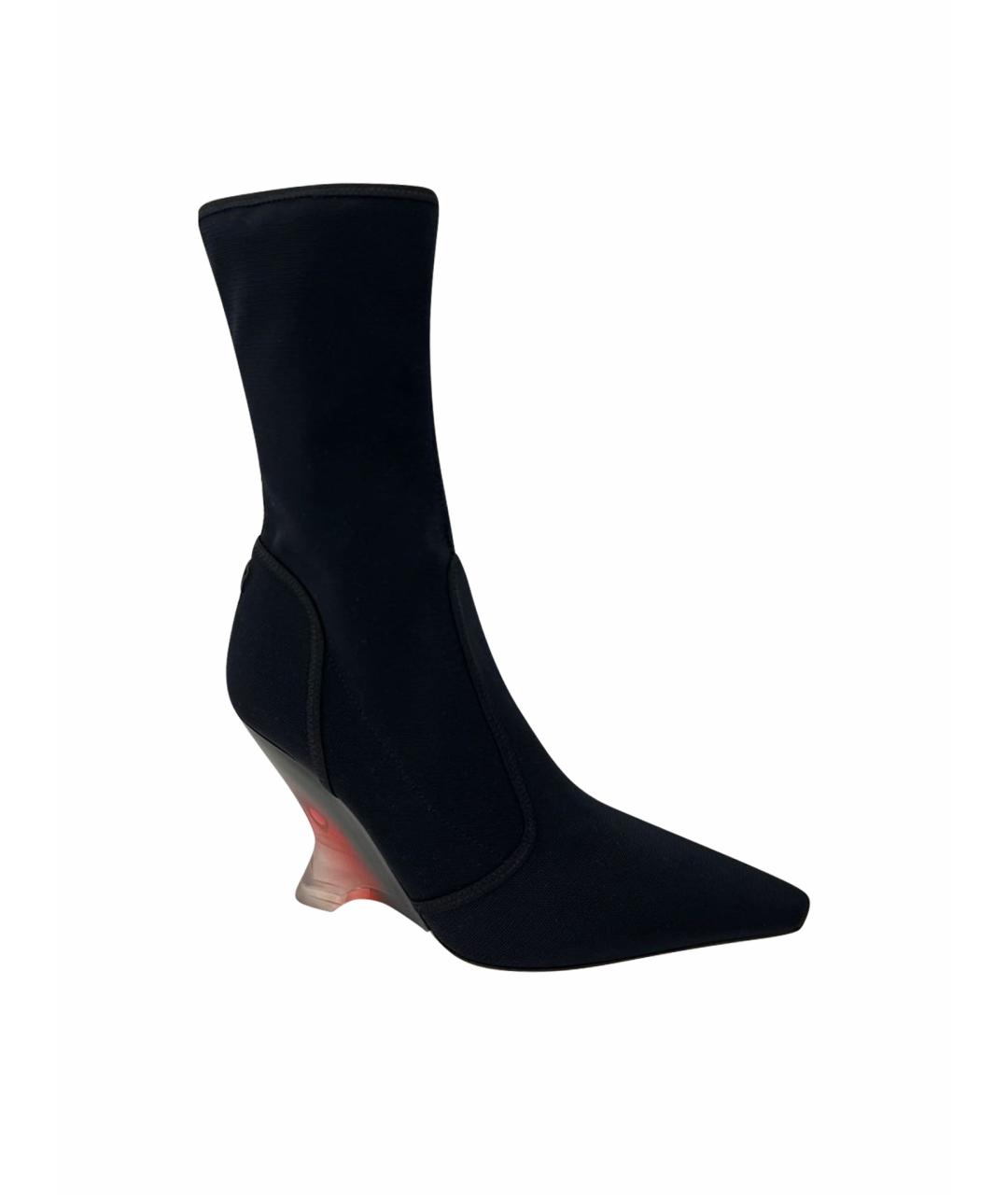 CHRISTIAN DIOR Черные полусапоги, фото 1