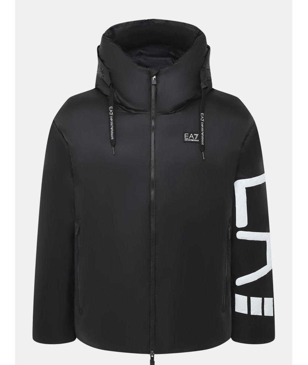 EMPORIO ARMANI Черная полиамидовая куртка, фото 9