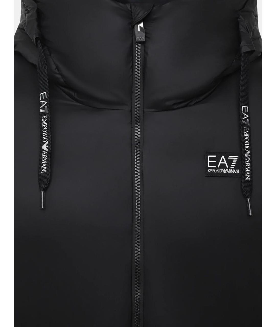 EMPORIO ARMANI Черная полиамидовая куртка, фото 3
