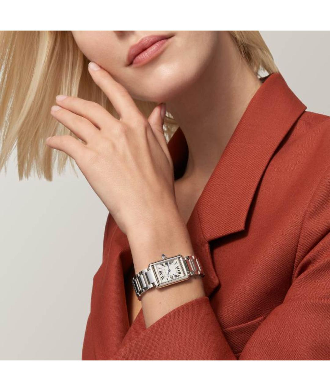 CARTIER Серебряные часы, фото 3