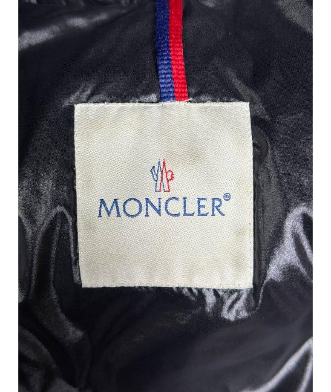 MONCLER Черный нейлоновый пуховик, фото 4