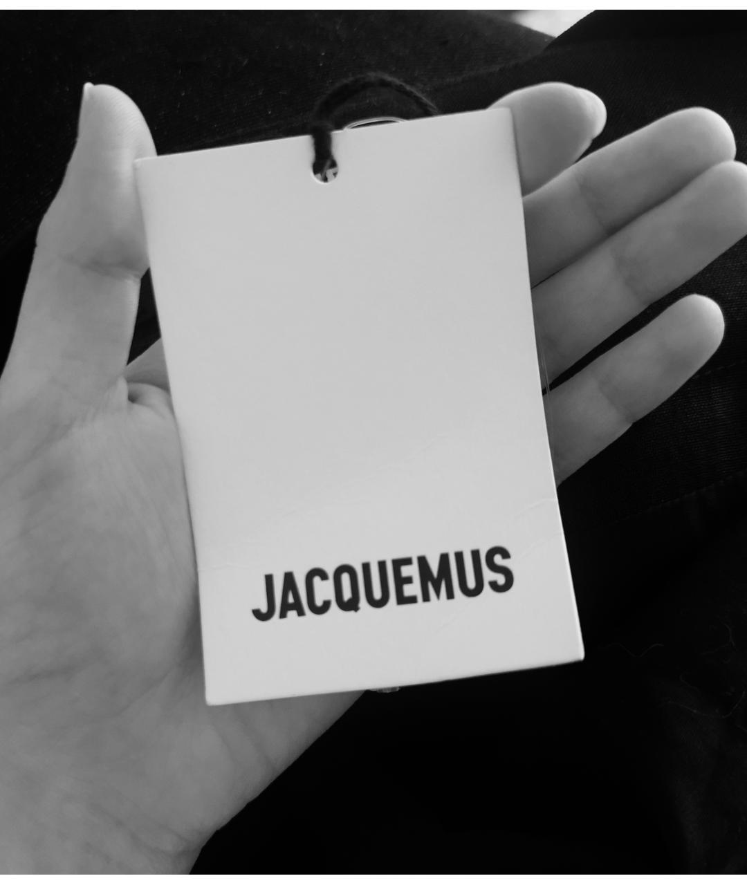 JACQUEMUS Черное вискозное вечернее платье, фото 8