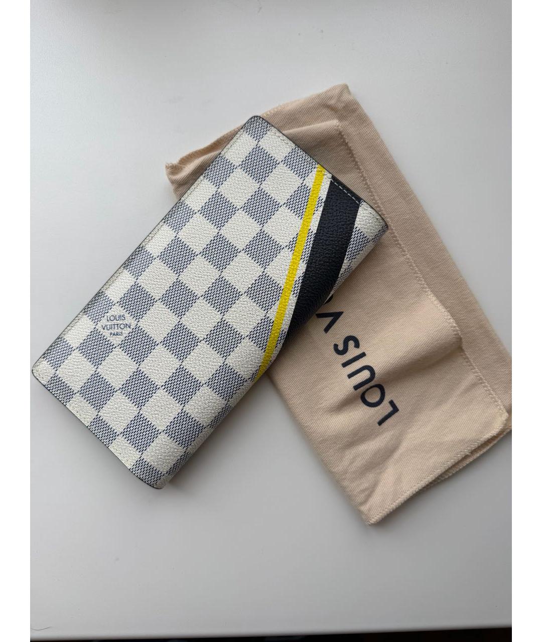 LOUIS VUITTON Белый кожаный кошелек, фото 2
