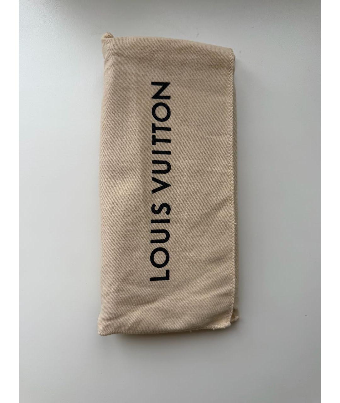 LOUIS VUITTON Белый кожаный кошелек, фото 6