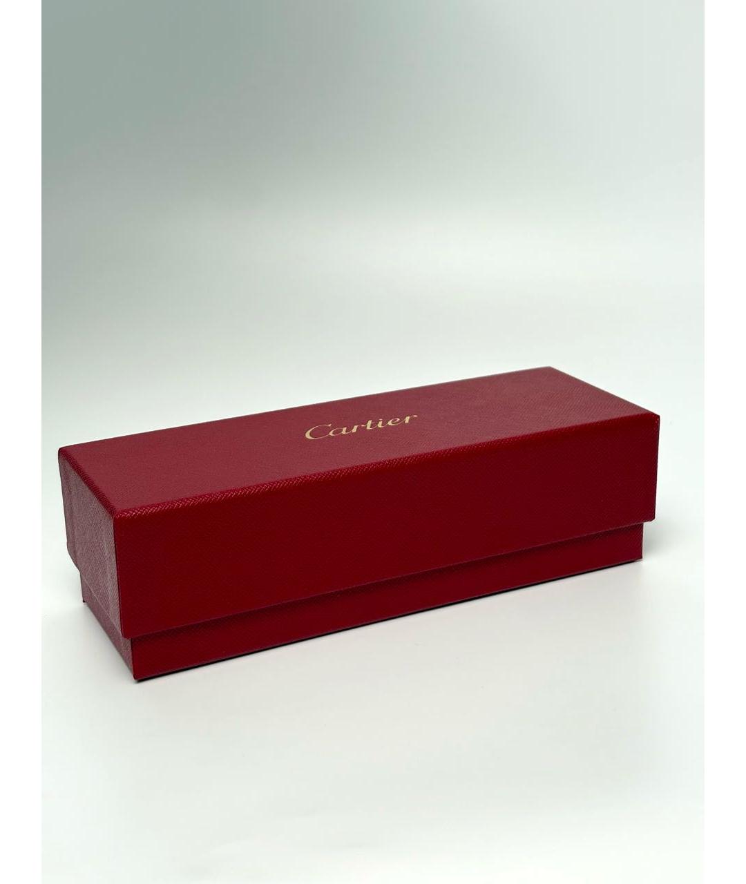 CARTIER Зеленые металлические солнцезащитные очки, фото 4