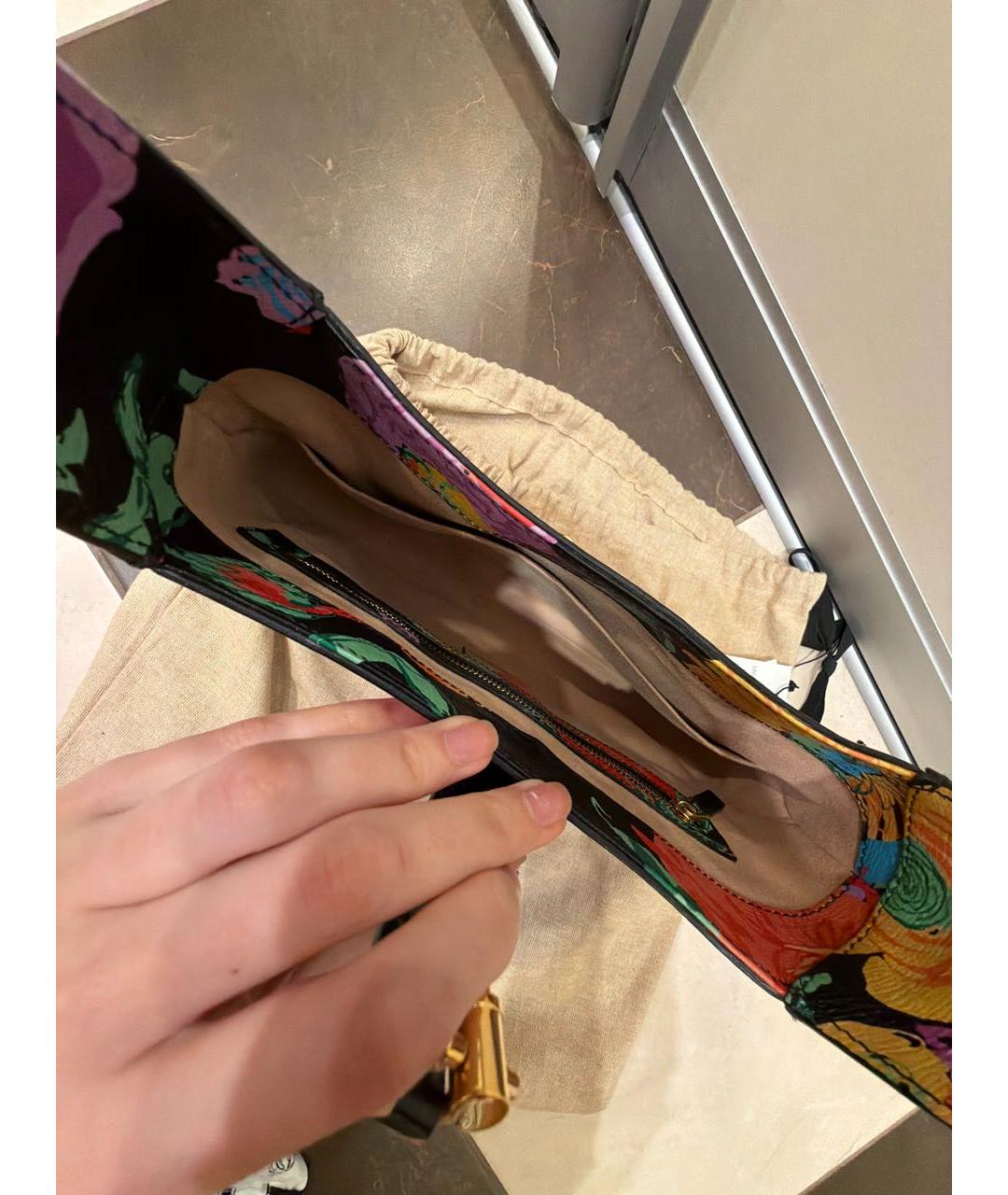 GUCCI Мульти кожаная сумка с короткими ручками, фото 4
