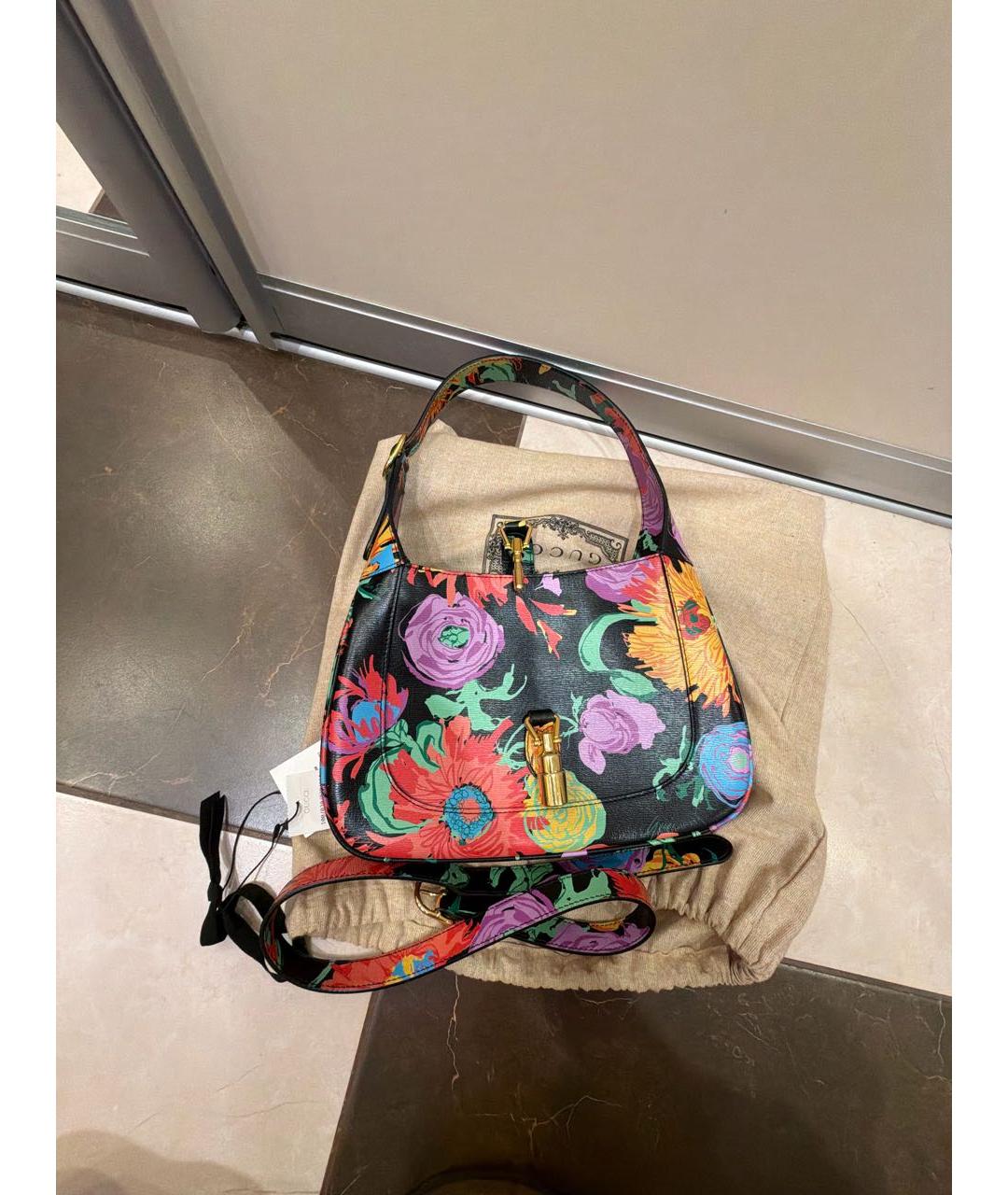 GUCCI Мульти кожаная сумка с короткими ручками, фото 6