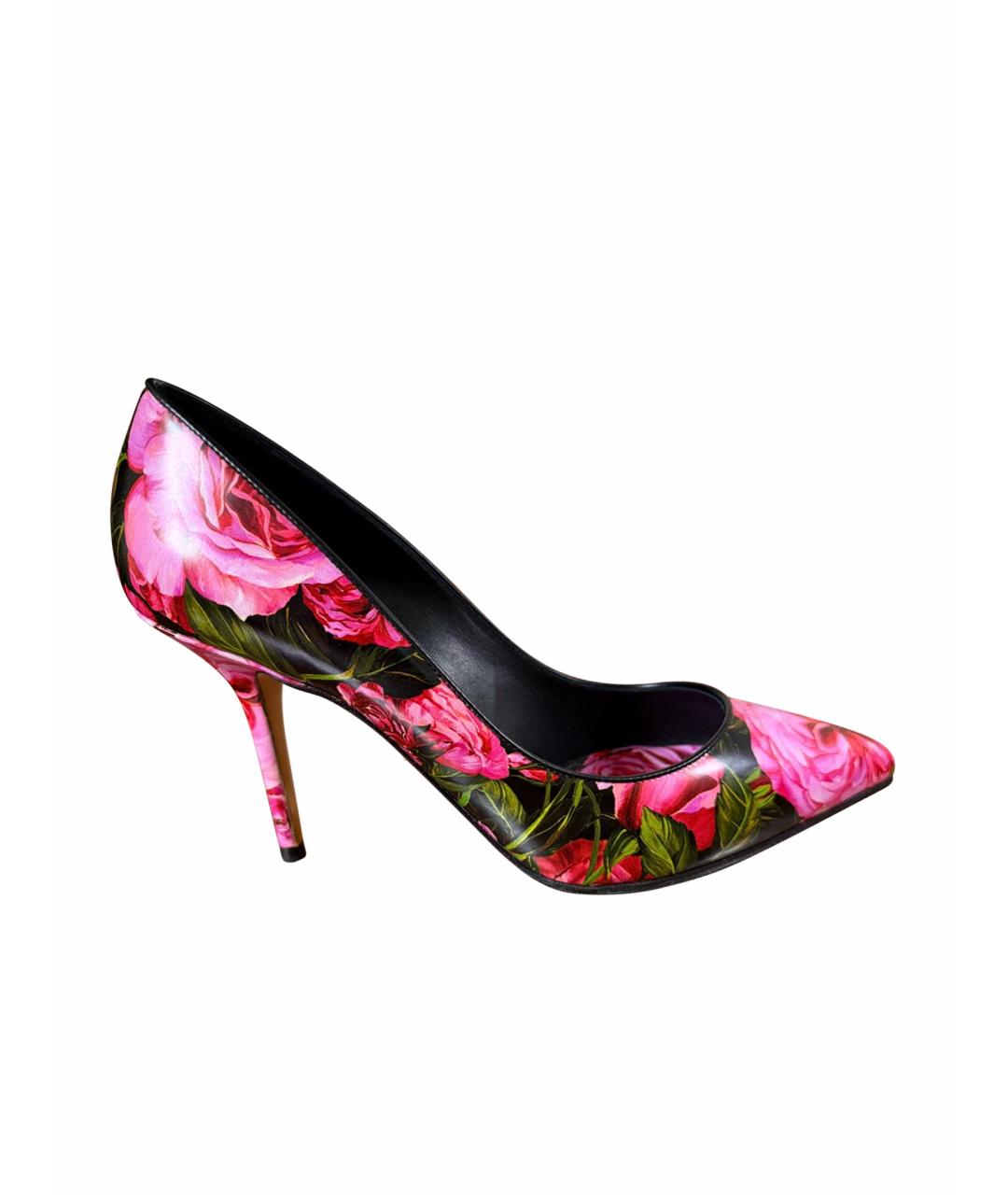 DOLCE&GABBANA Мульти кожаные туфли, фото 7