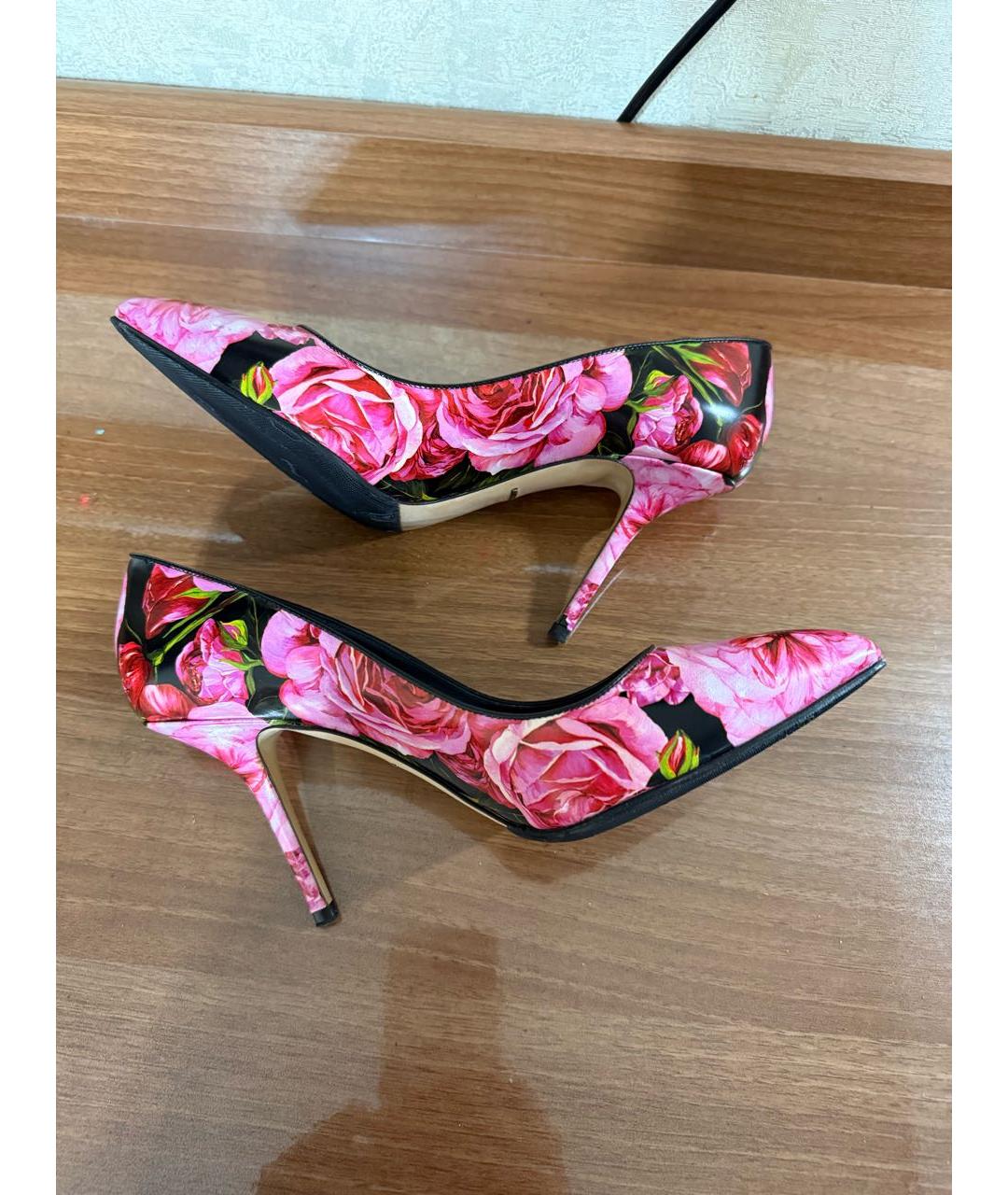DOLCE&GABBANA Мульти кожаные туфли, фото 5