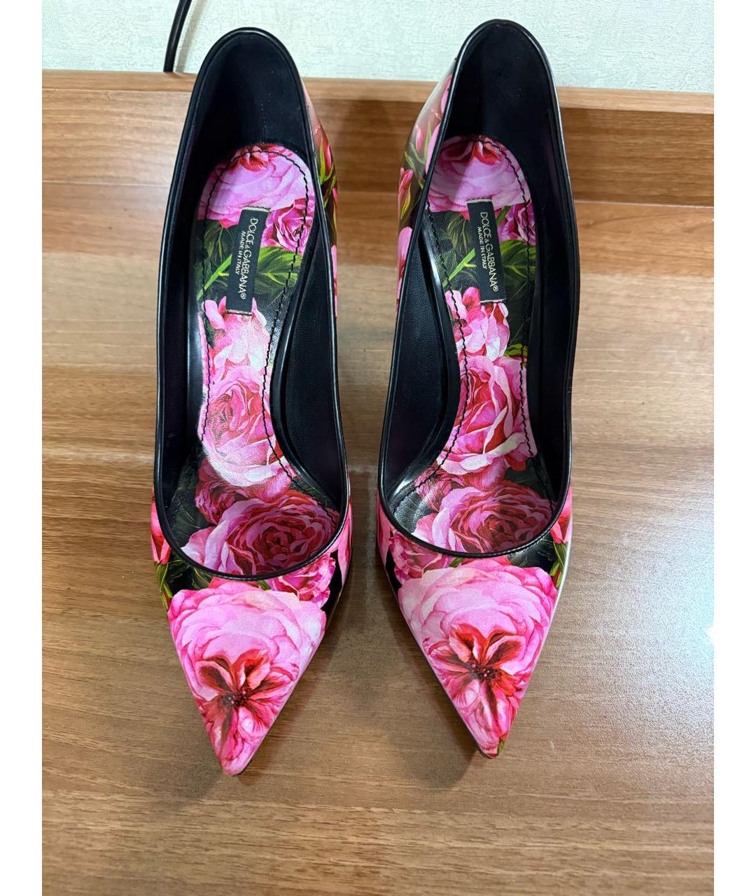DOLCE&GABBANA Мульти кожаные туфли, фото 2