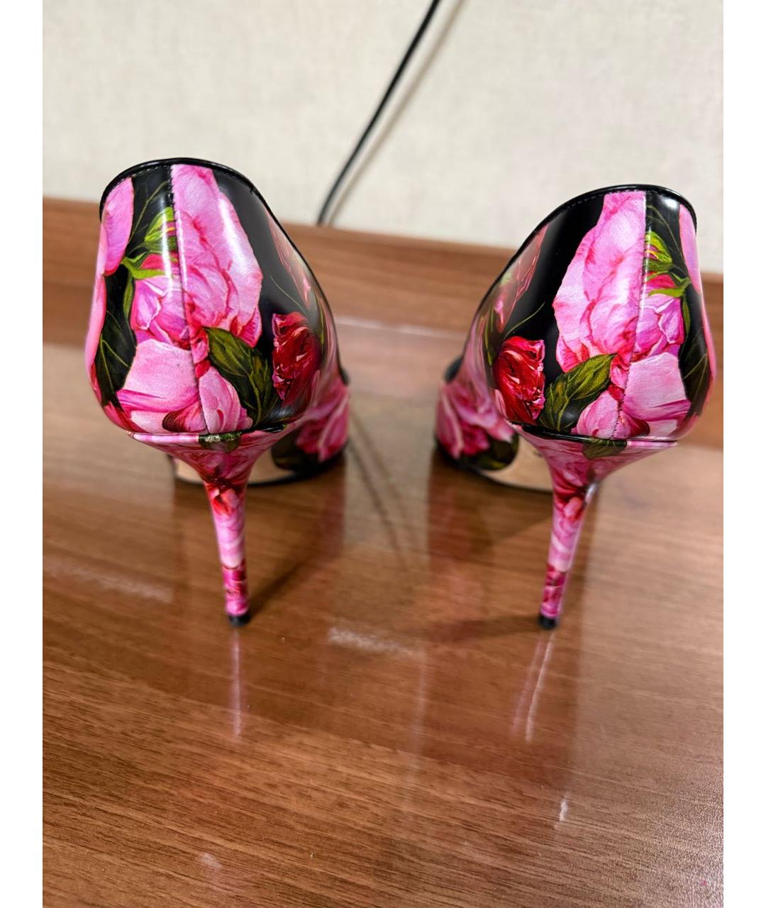 DOLCE&GABBANA Мульти кожаные туфли, фото 3