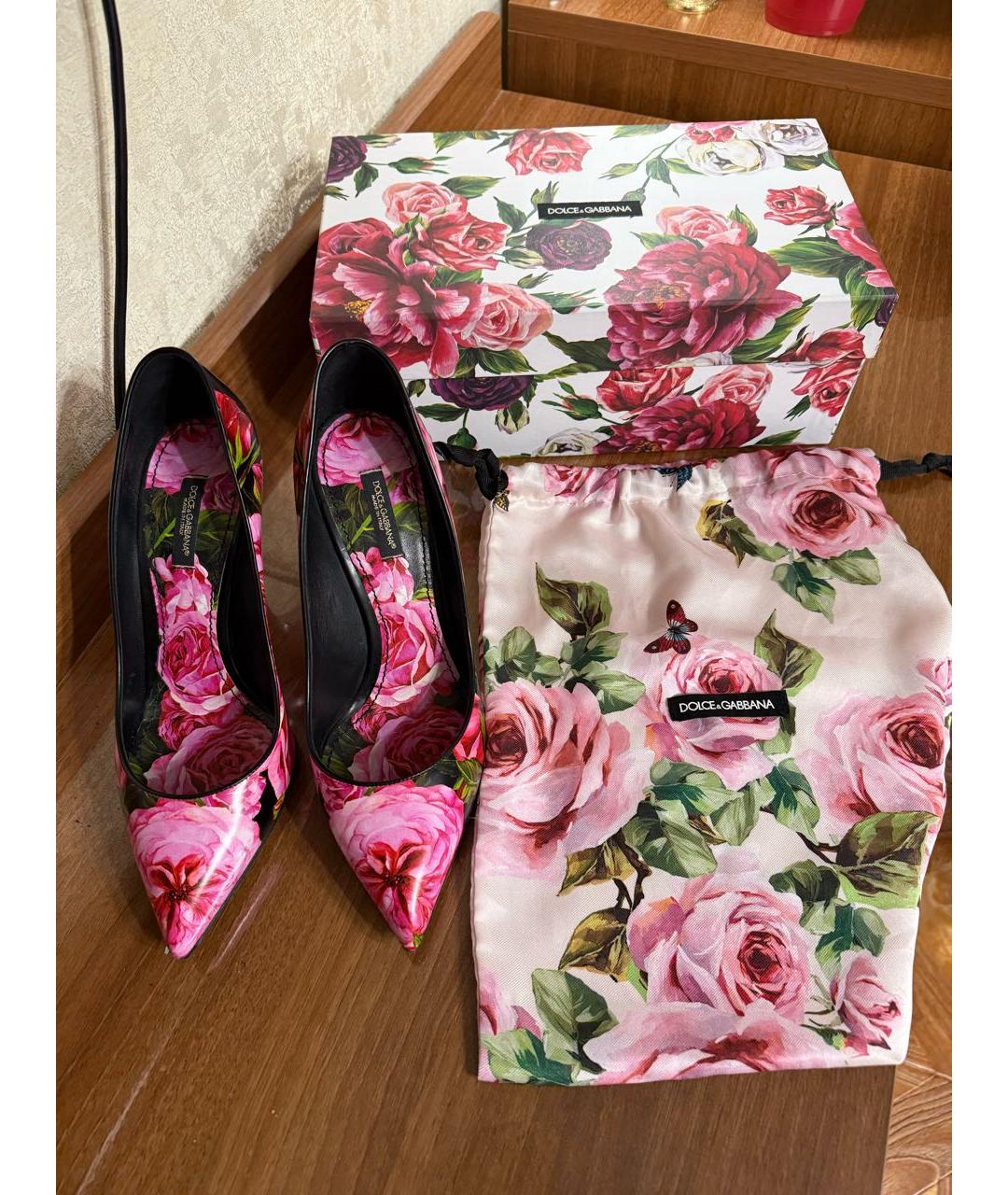 DOLCE&GABBANA Мульти кожаные туфли, фото 6