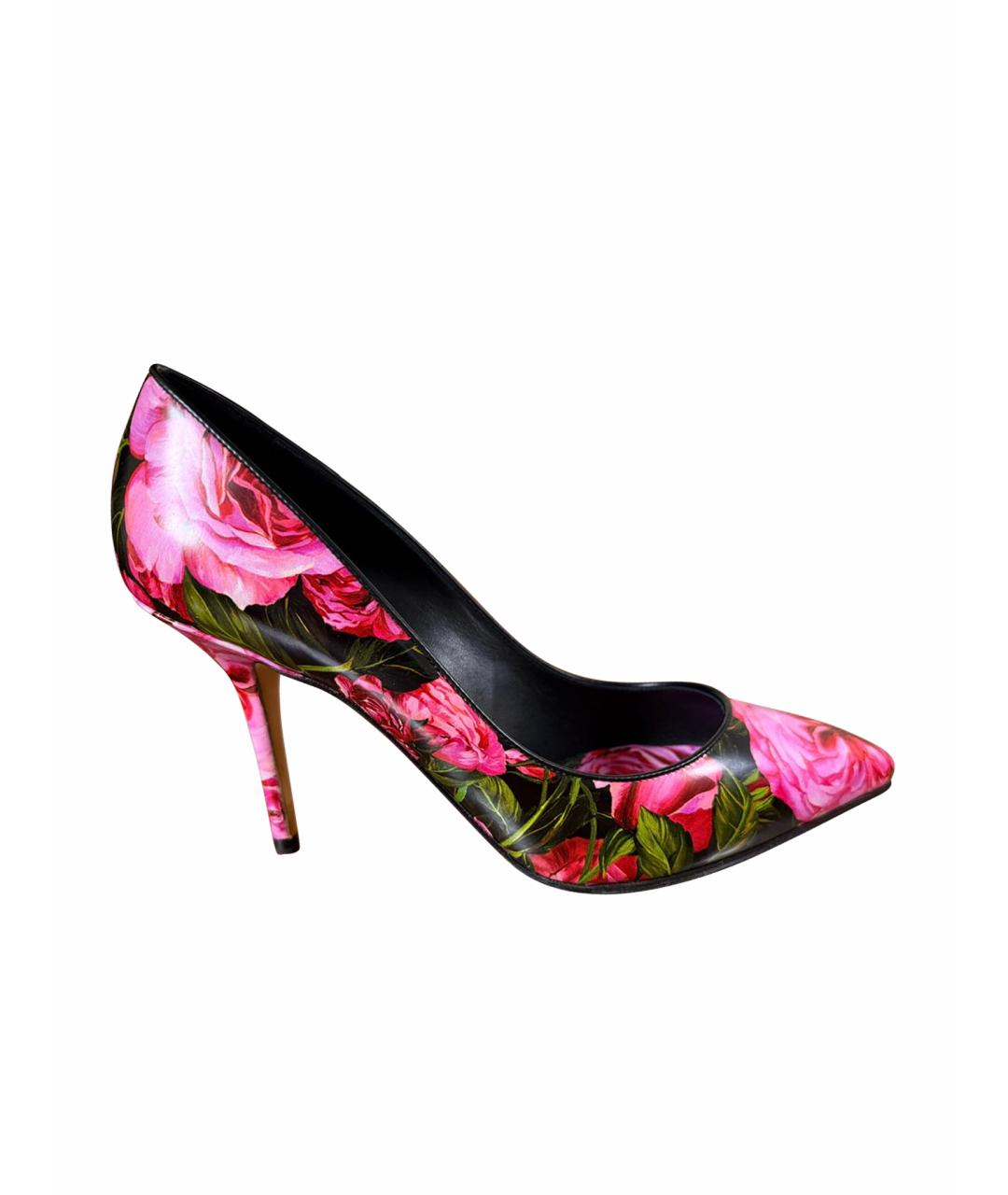 DOLCE&GABBANA Мульти кожаные туфли, фото 1